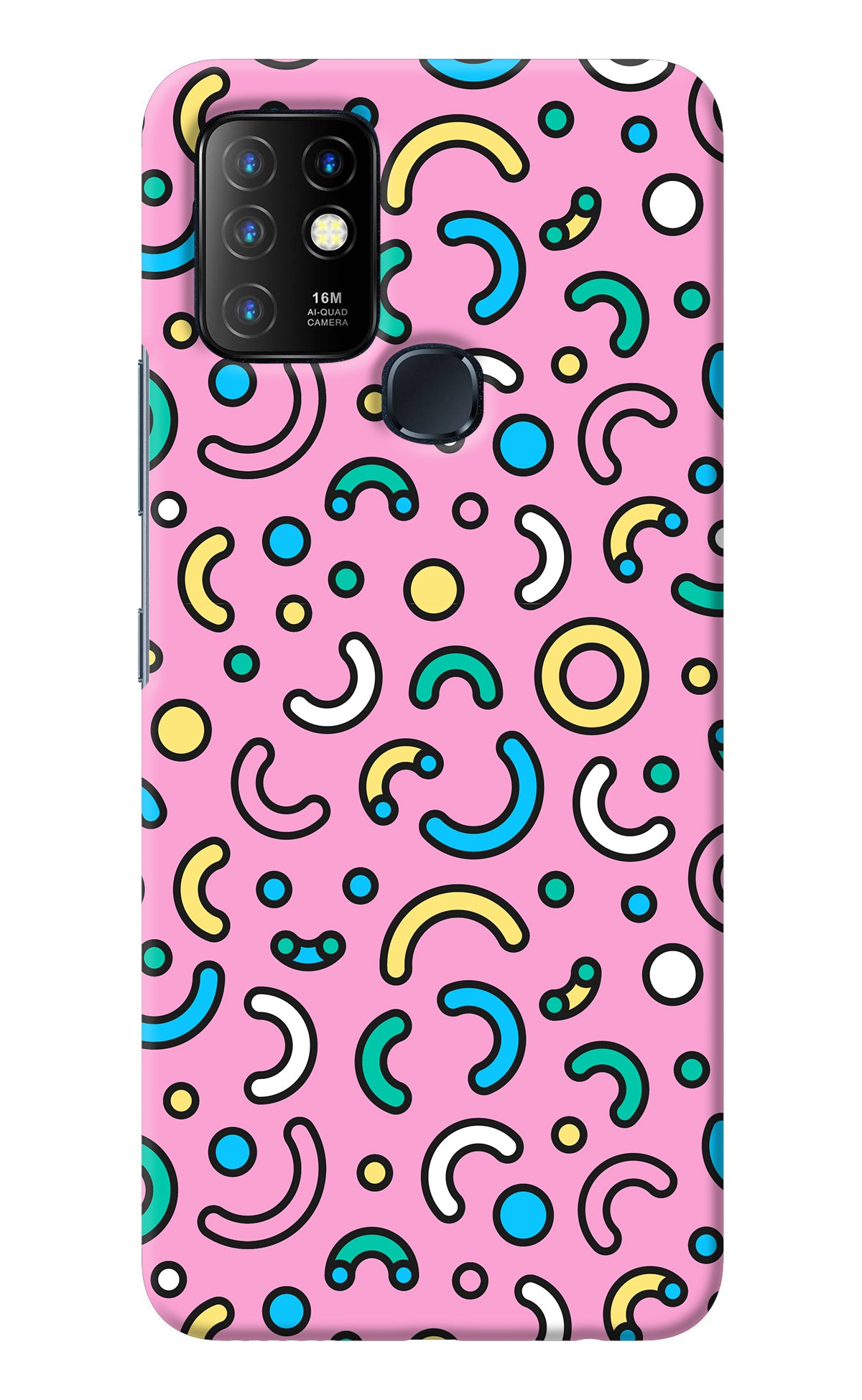 Memphis Design Infinix Hot 10 Back Cover