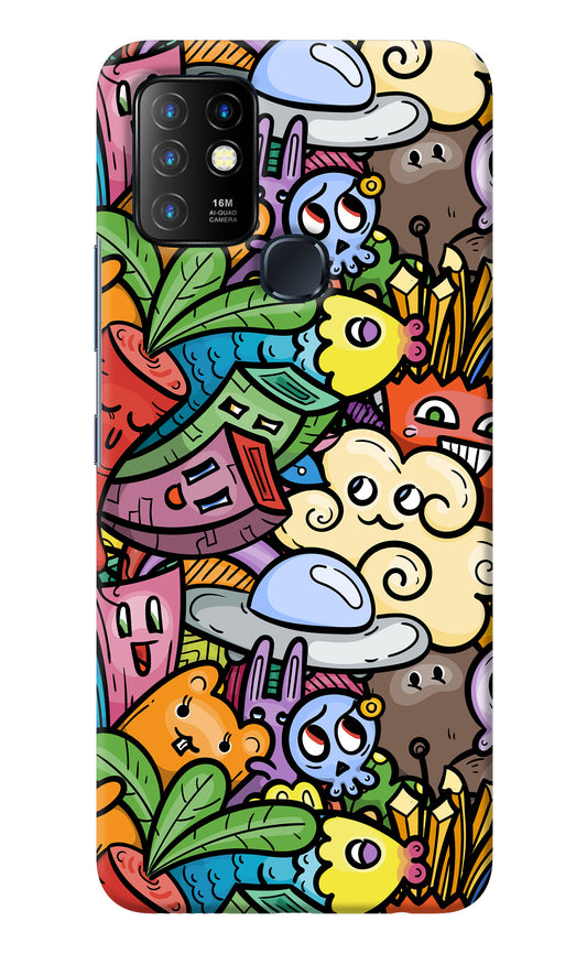 Veggie Doodle Infinix Hot 10 Back Cover