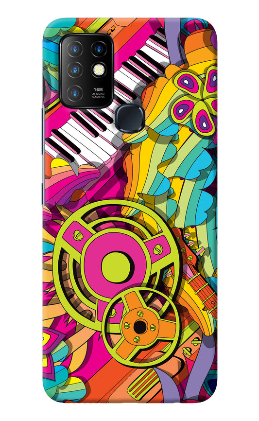 Music Doodle Infinix Hot 10 Back Cover
