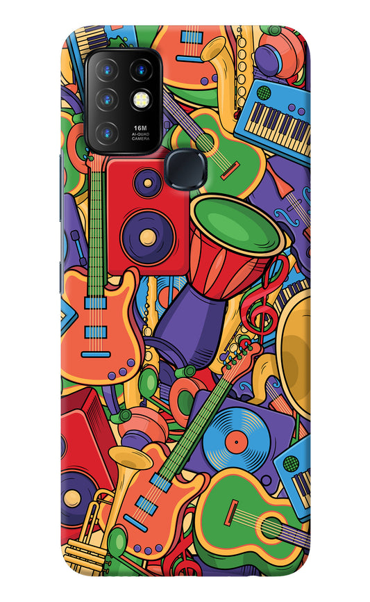 Music Instrument Doodle Infinix Hot 10 Back Cover
