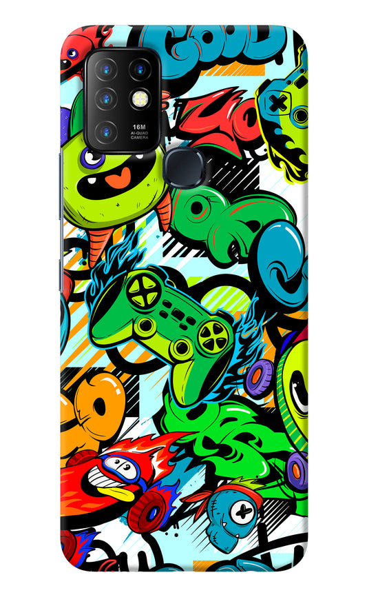 Game Doodle Infinix Hot 10 Back Cover