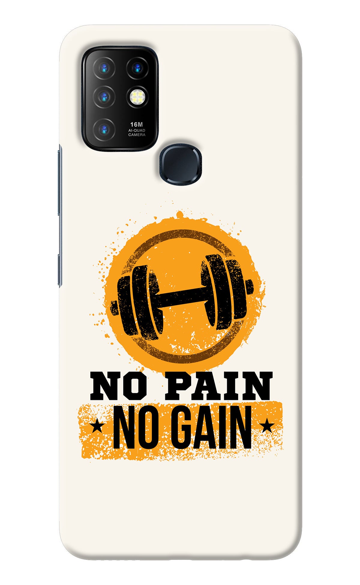 No Pain No Gain Infinix Hot 10 Back Cover