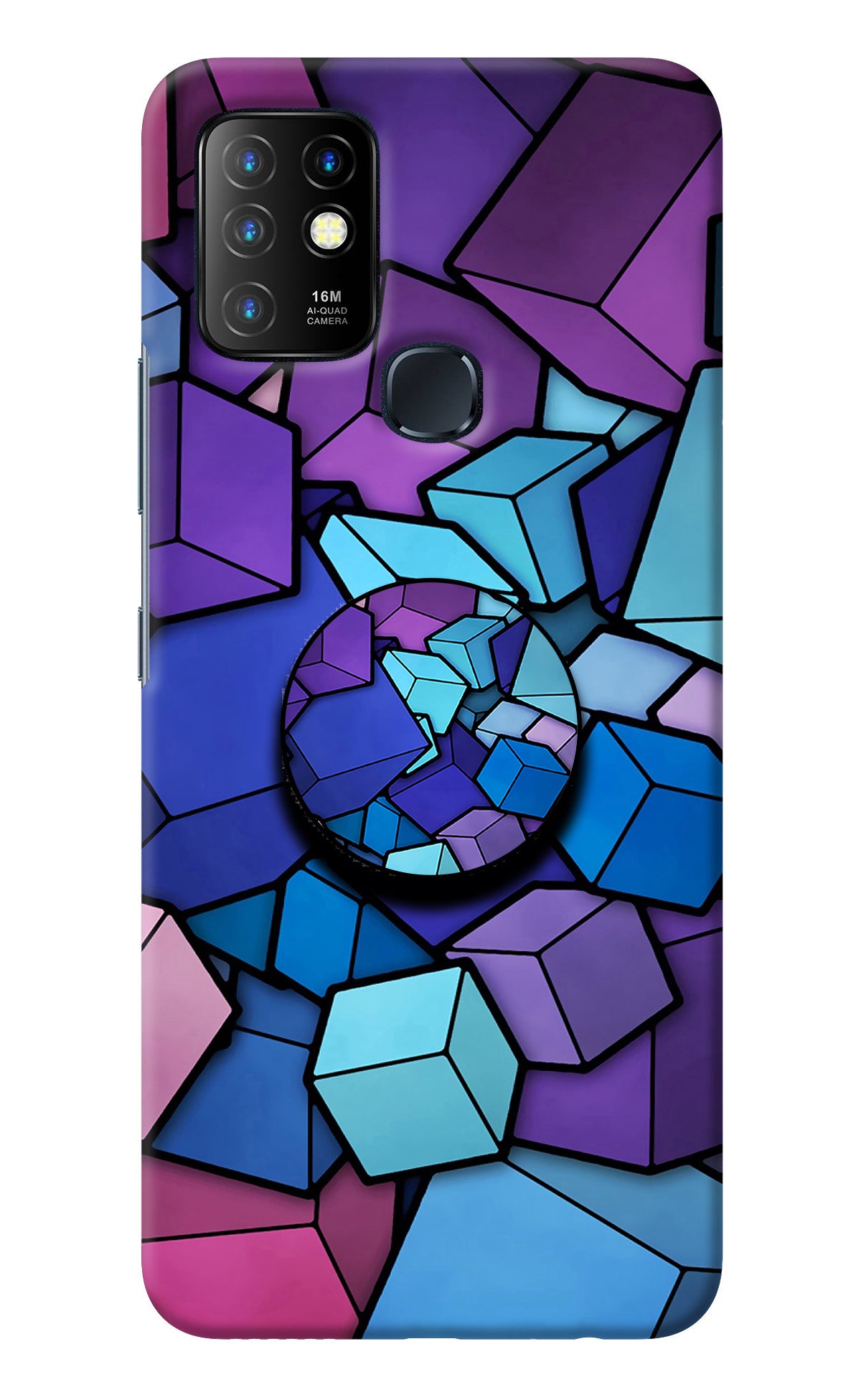 Cubic Abstract Infinix Hot 10 Pop Case