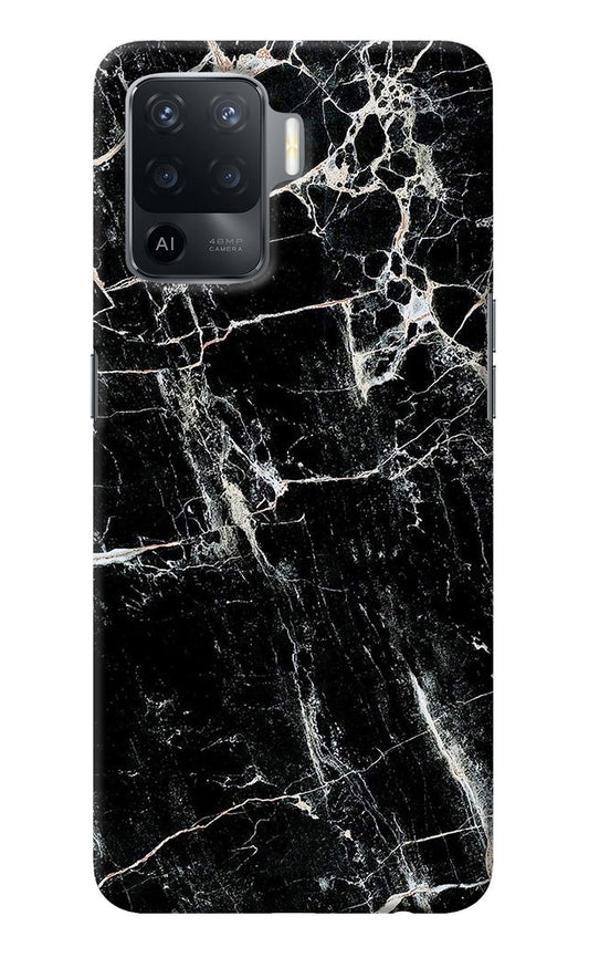 Black Marble Texture Oppo F19 Pro Back Cover
