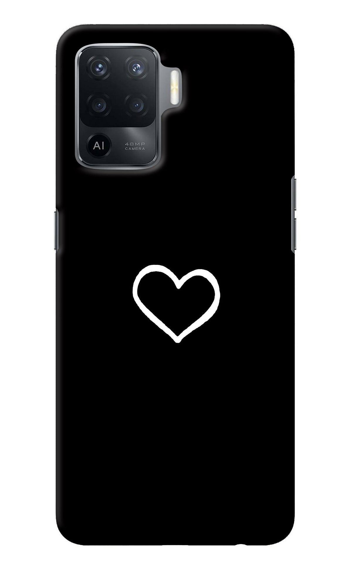 Heart Oppo F19 Pro Back Cover