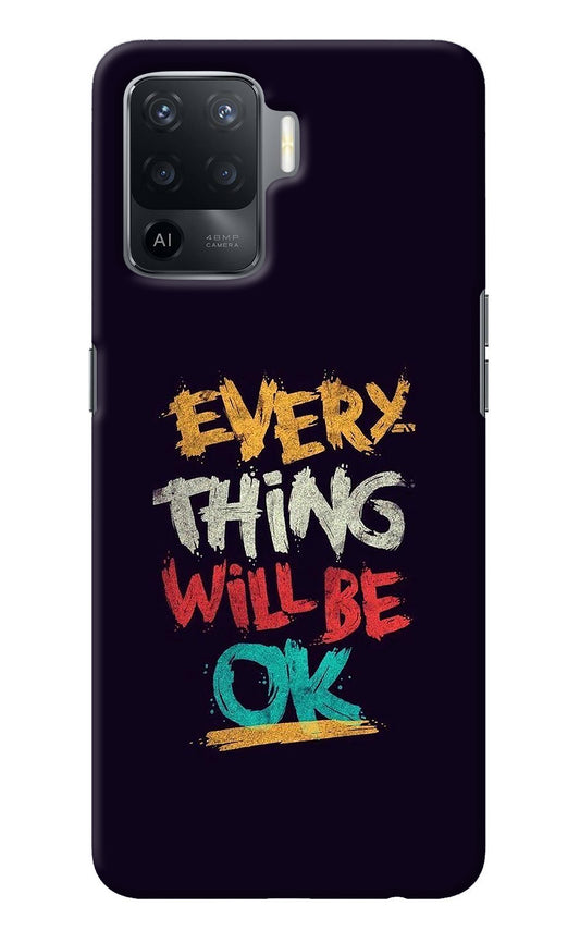 Everything Will Be Ok Oppo F19 Pro Back Cover