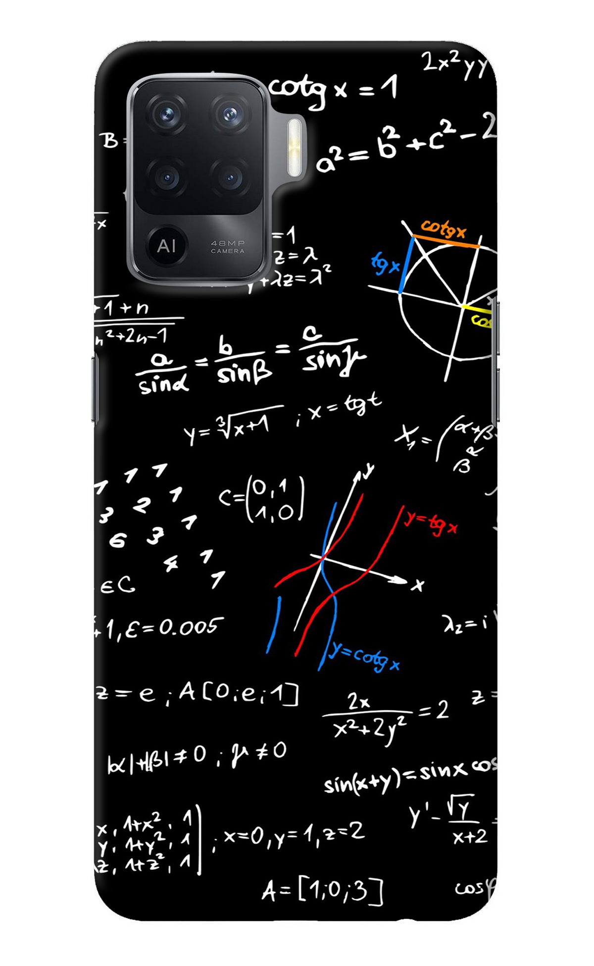 Mathematics Formula Oppo F19 Pro Back Cover