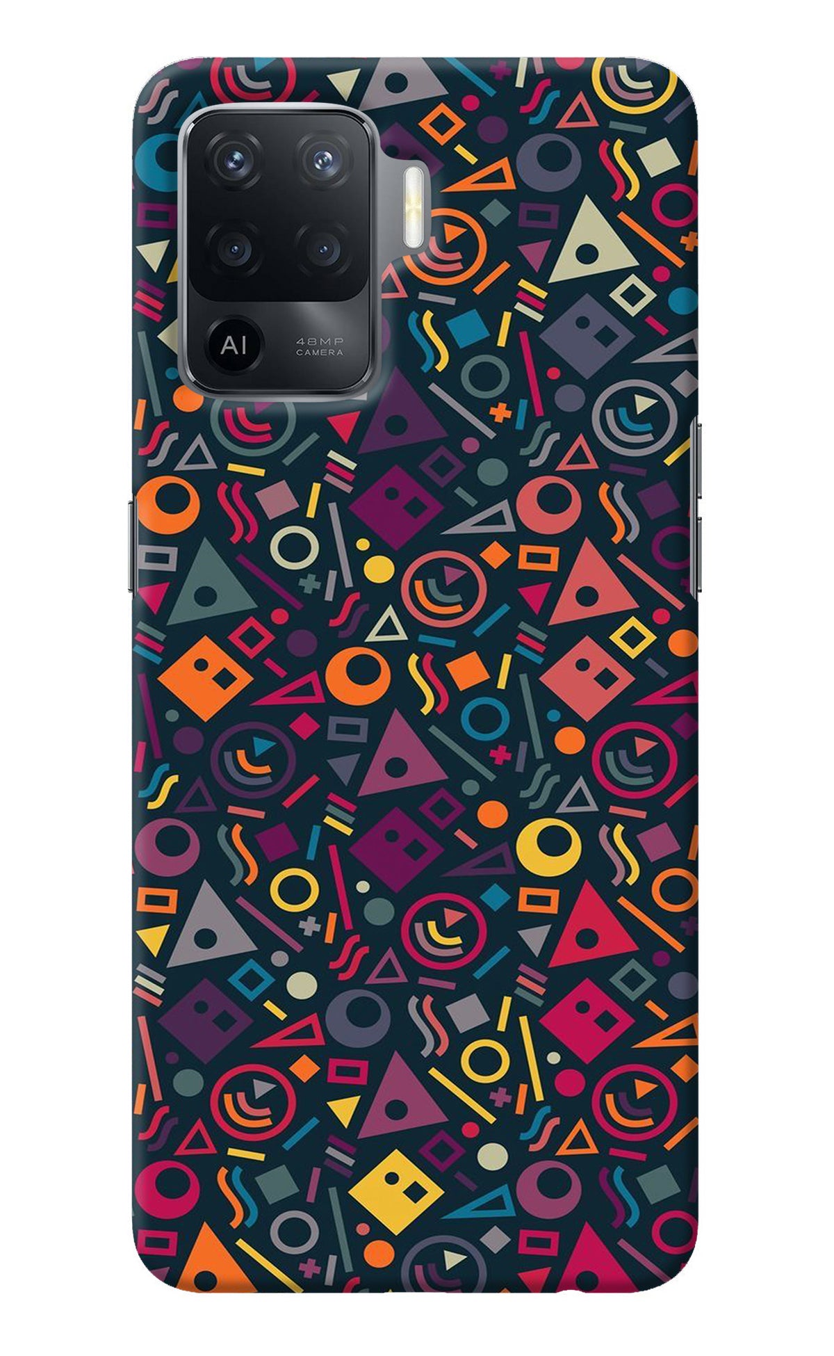 Geometric Abstract Oppo F19 Pro Back Cover