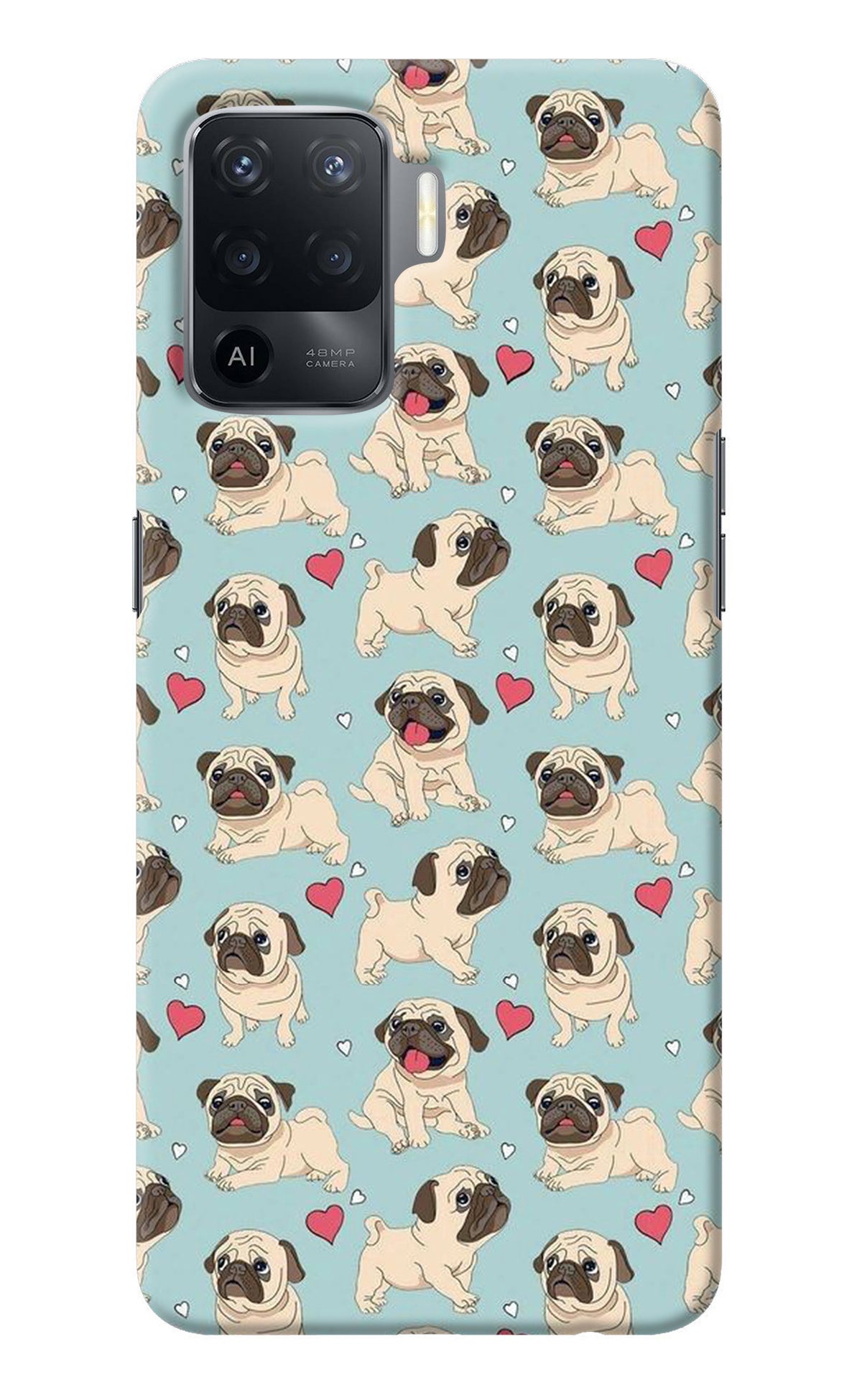 Pug Dog Oppo F19 Pro Back Cover