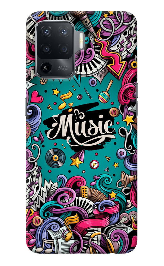 Music Graffiti Oppo F19 Pro Back Cover