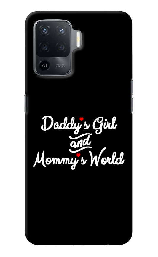 Daddy's Girl and Mommy's World Oppo F19 Pro Back Cover