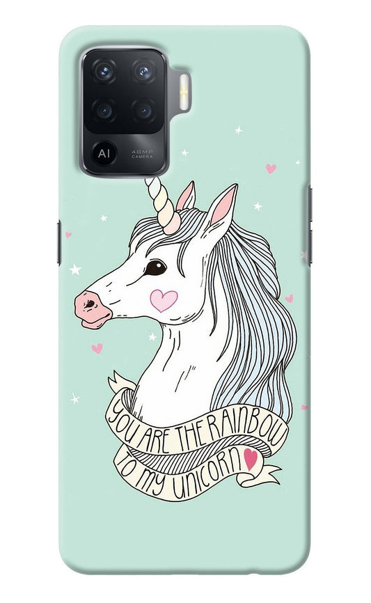 Unicorn Wallpaper Oppo F19 Pro Back Cover