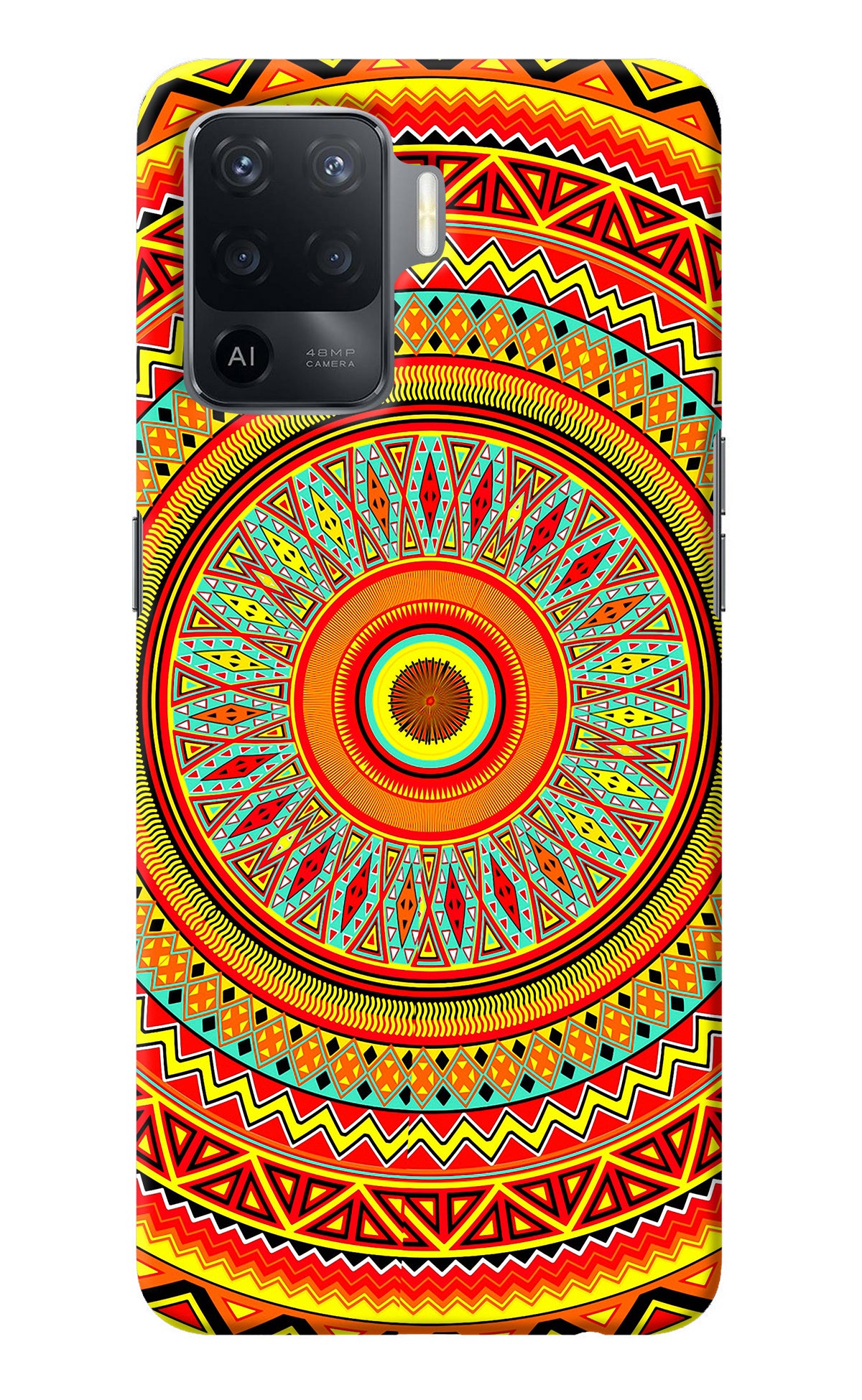 Mandala Pattern Oppo F19 Pro Back Cover