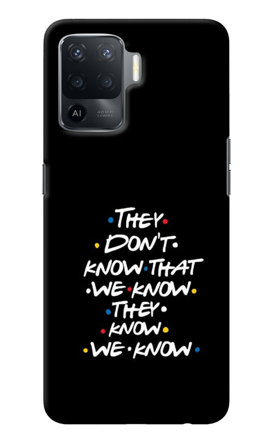 FRIENDS Dialogue Oppo F19 Pro Back Cover