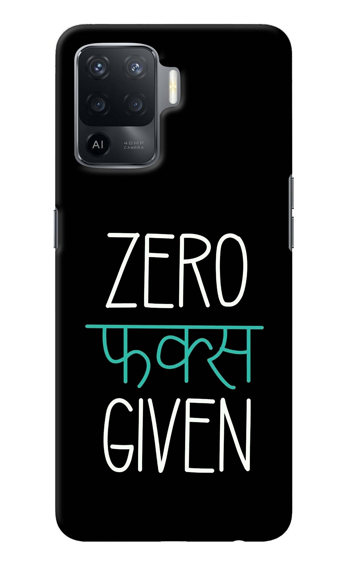 Zero Fucks Given Oppo F19 Pro Back Cover