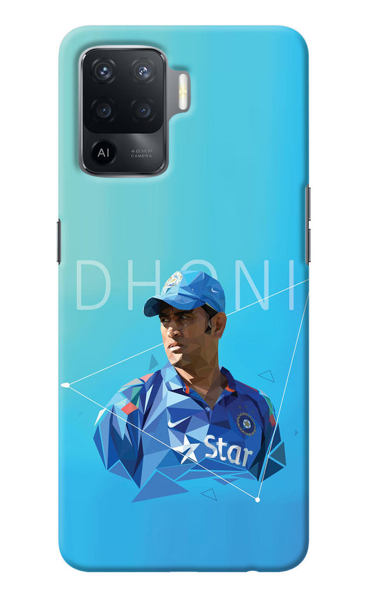 Dhoni Artwork Oppo F19 Pro Back Cover