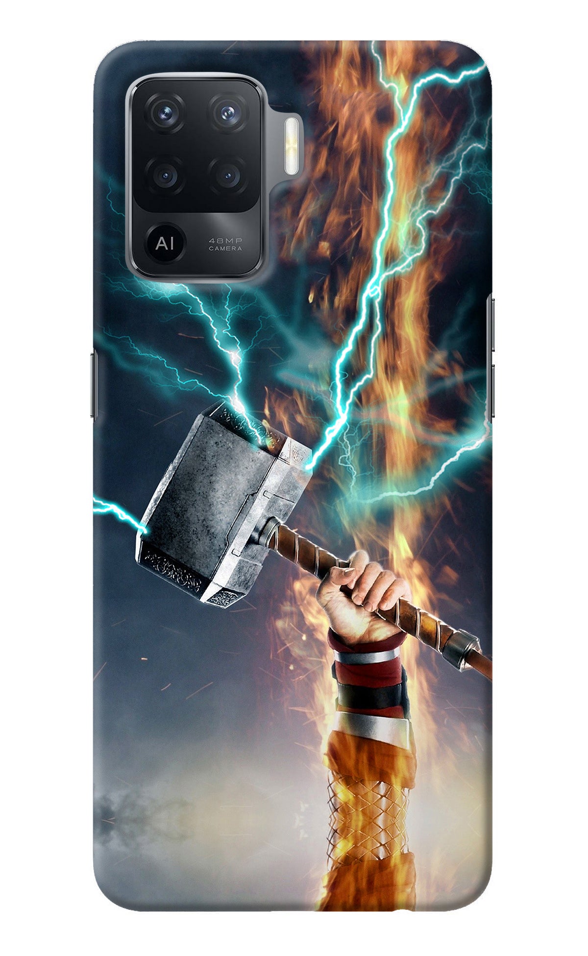 Thor Hammer Mjolnir Oppo F19 Pro Back Cover