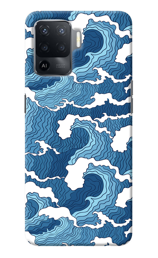 Blue Waves Oppo F19 Pro Back Cover