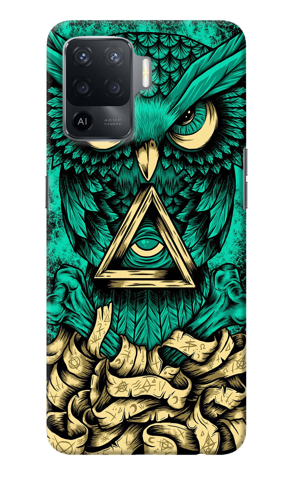 Green Owl Oppo F19 Pro Back Cover