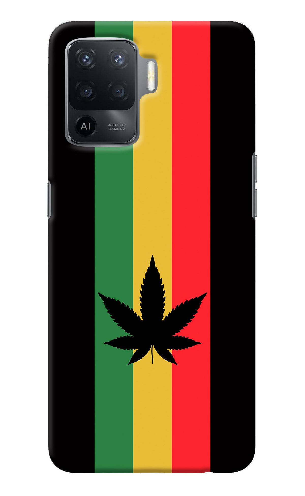 Weed Flag Oppo F19 Pro Back Cover