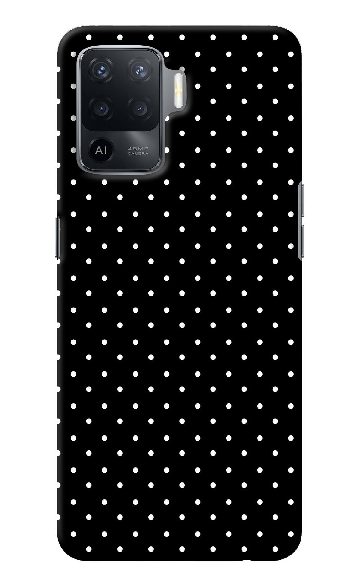 White Dots Oppo F19 Pro Back Cover