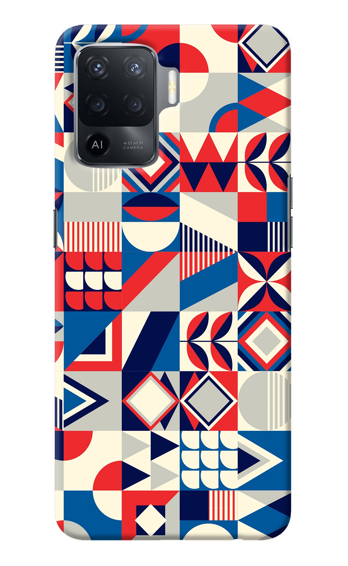 Colorful Pattern Oppo F19 Pro Back Cover