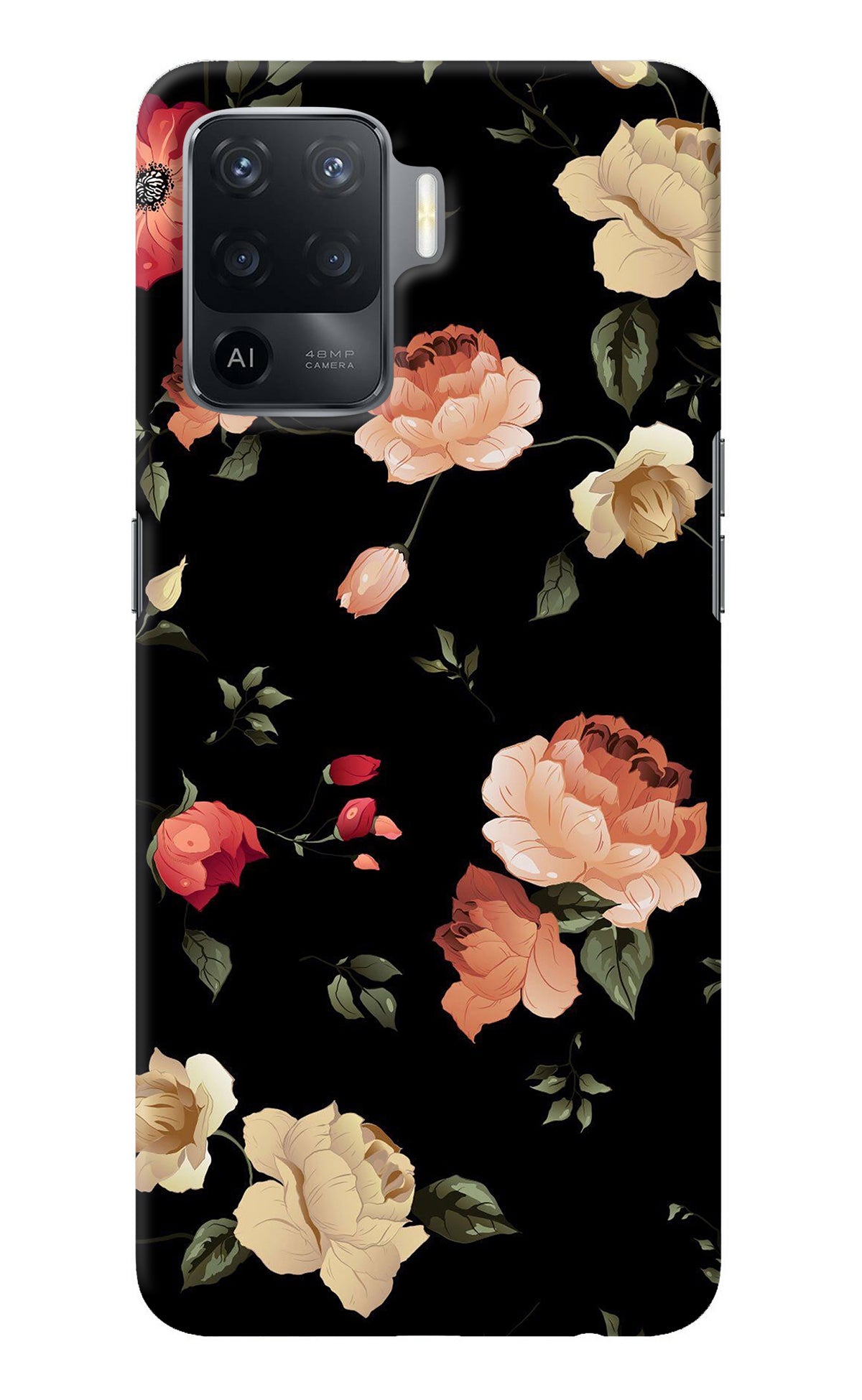 Flowers Oppo F19 Pro Back Cover