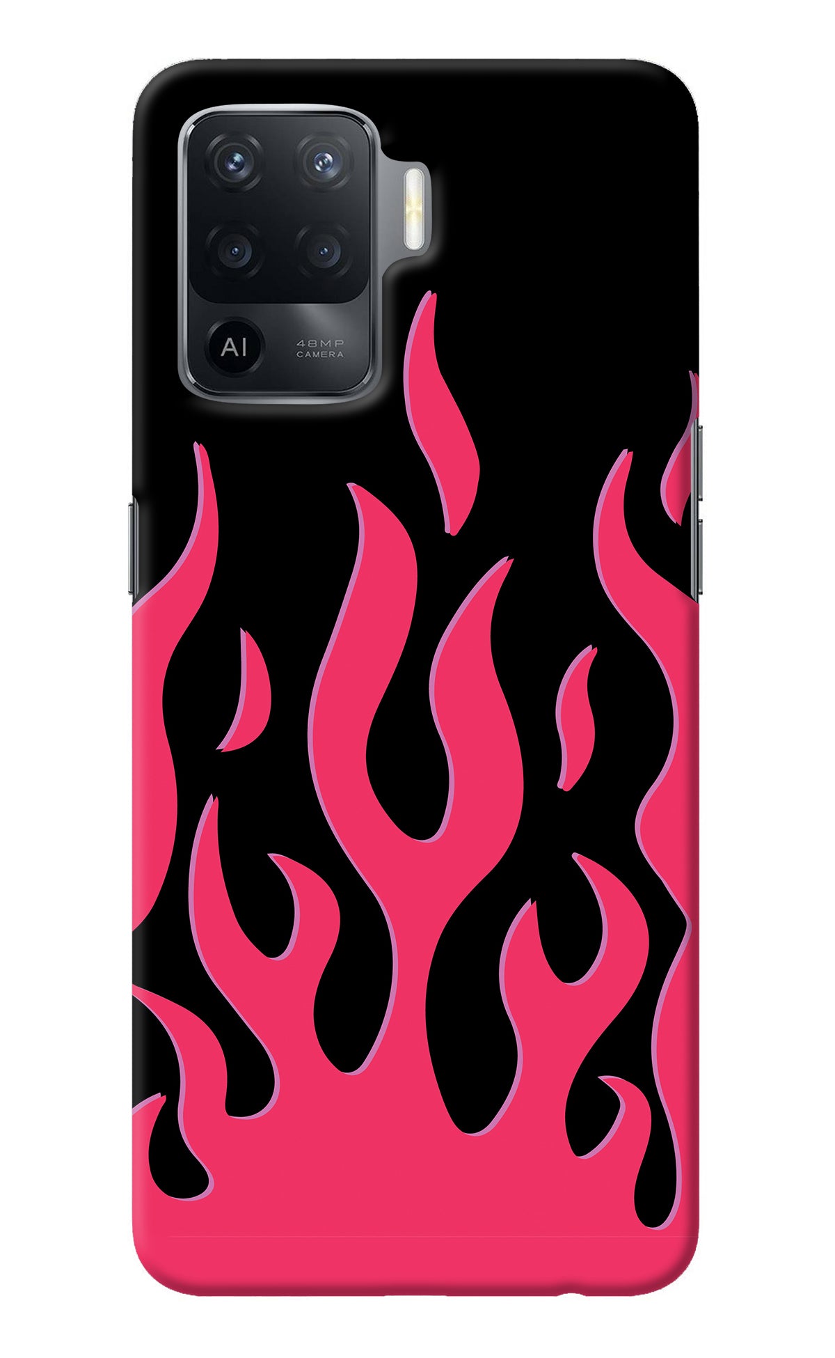 Fire Flames Oppo F19 Pro Back Cover