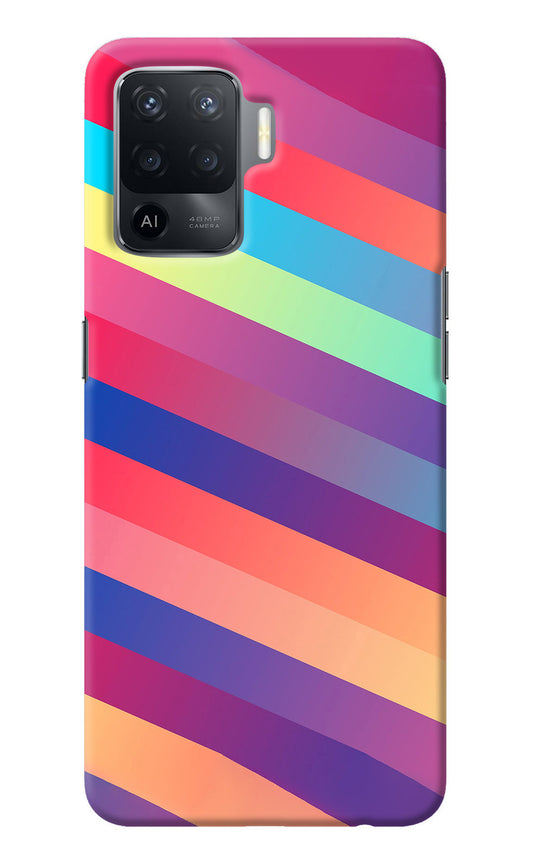 Stripes color Oppo F19 Pro Back Cover