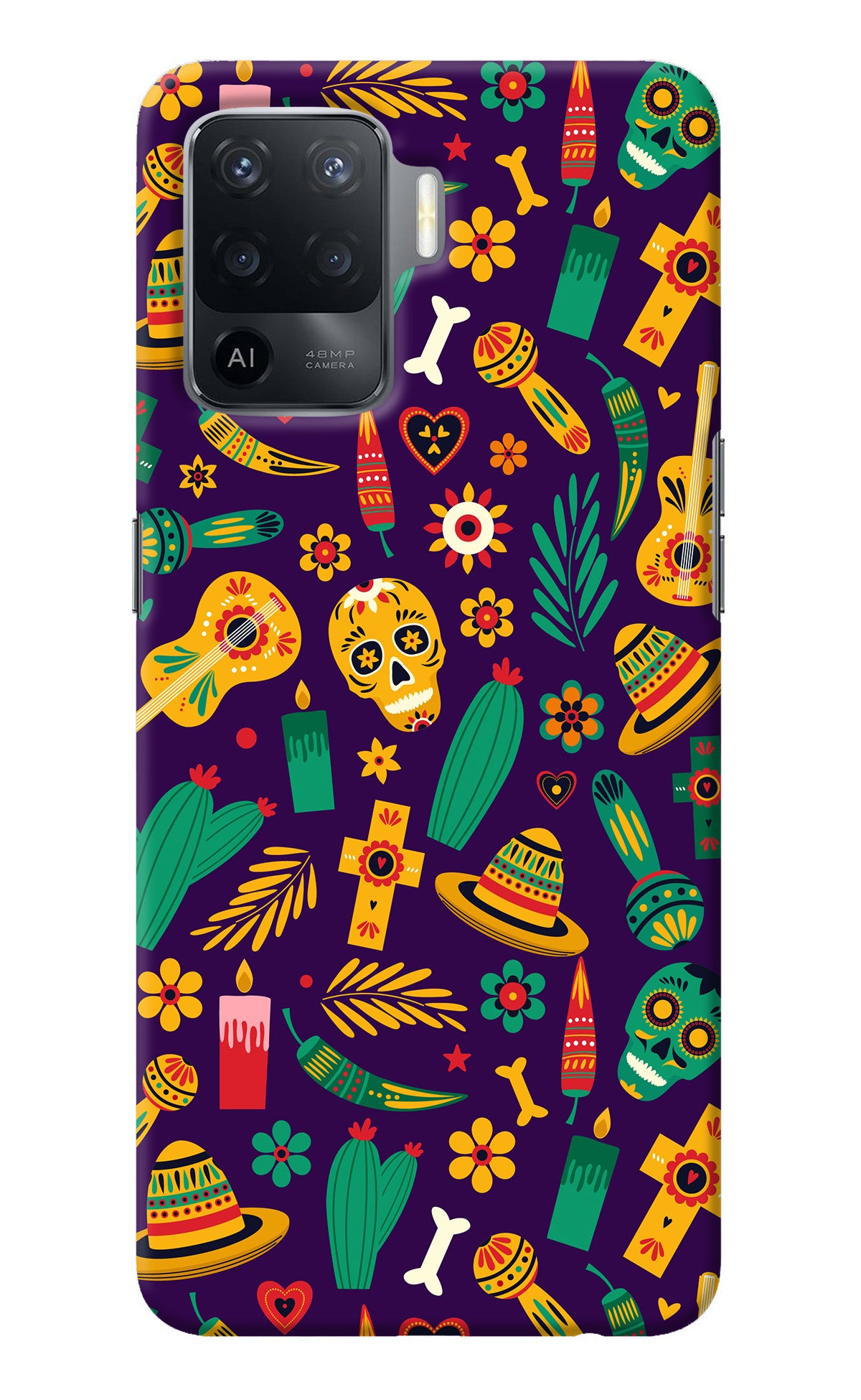 Mexican Artwork Oppo F19 Pro Back Cover