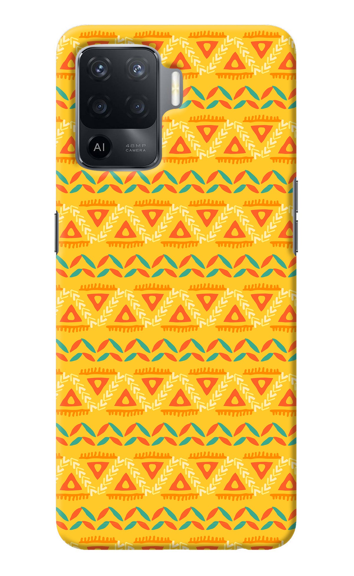 Tribal Pattern Oppo F19 Pro Back Cover