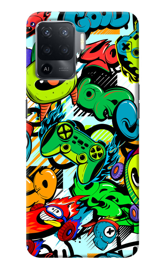 Game Doodle Oppo F19 Pro Back Cover