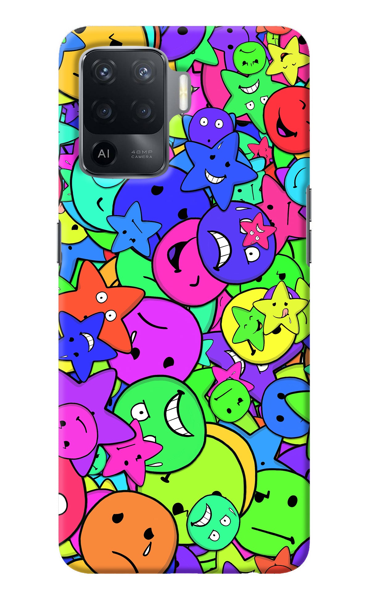 Fun Doodle Oppo F19 Pro Back Cover