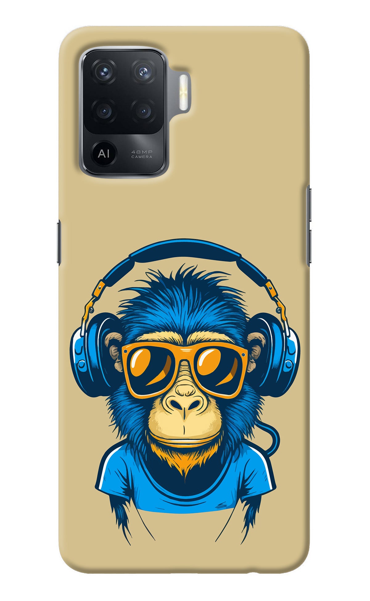 Monkey Headphone Oppo F19 Pro Back Cover