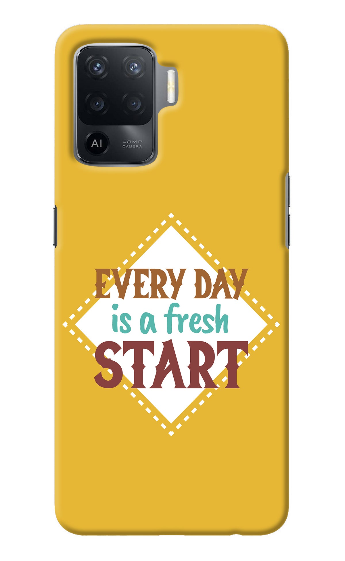 Every day is a Fresh Start Oppo F19 Pro Back Cover