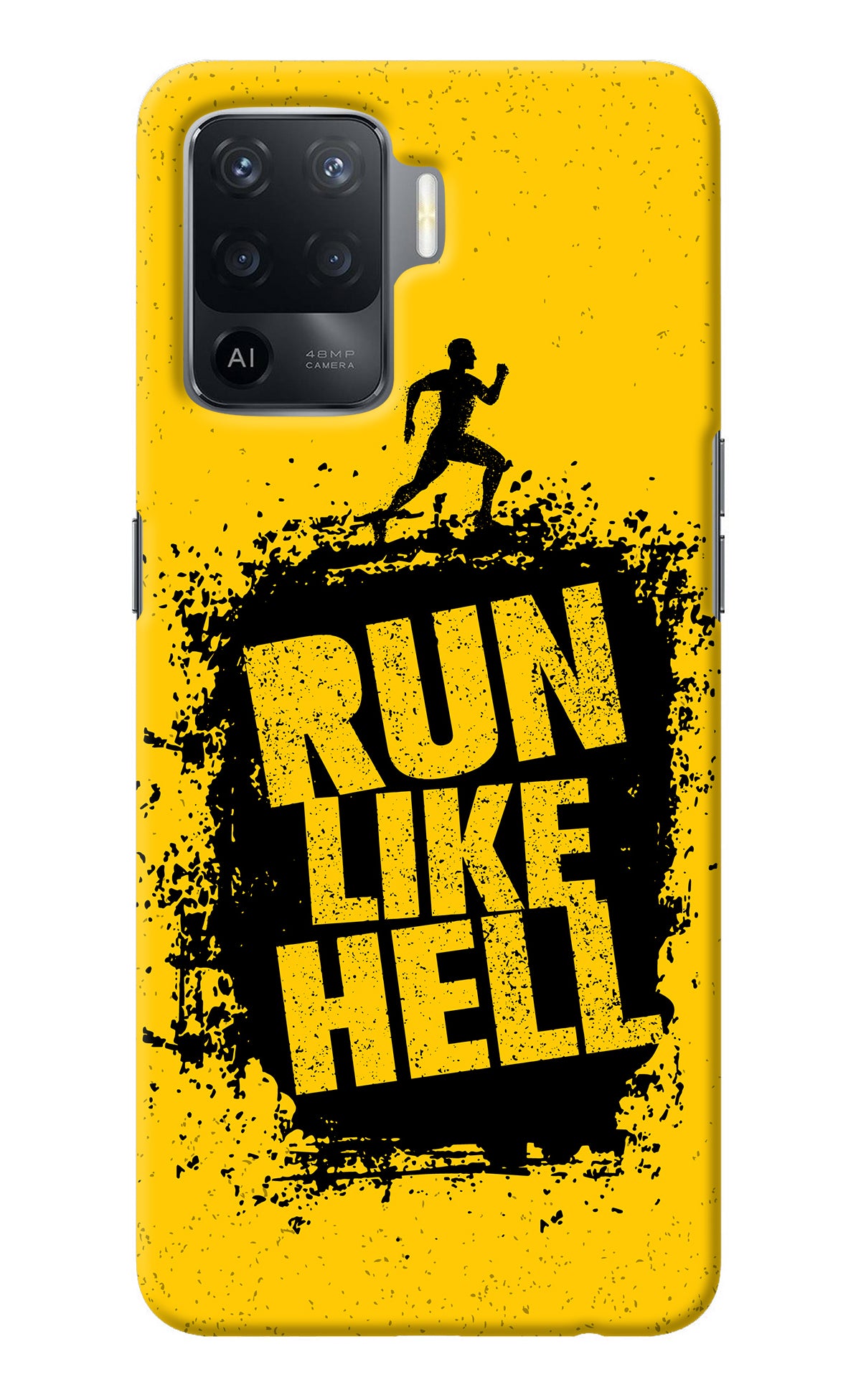Run Like Hell Oppo F19 Pro Back Cover