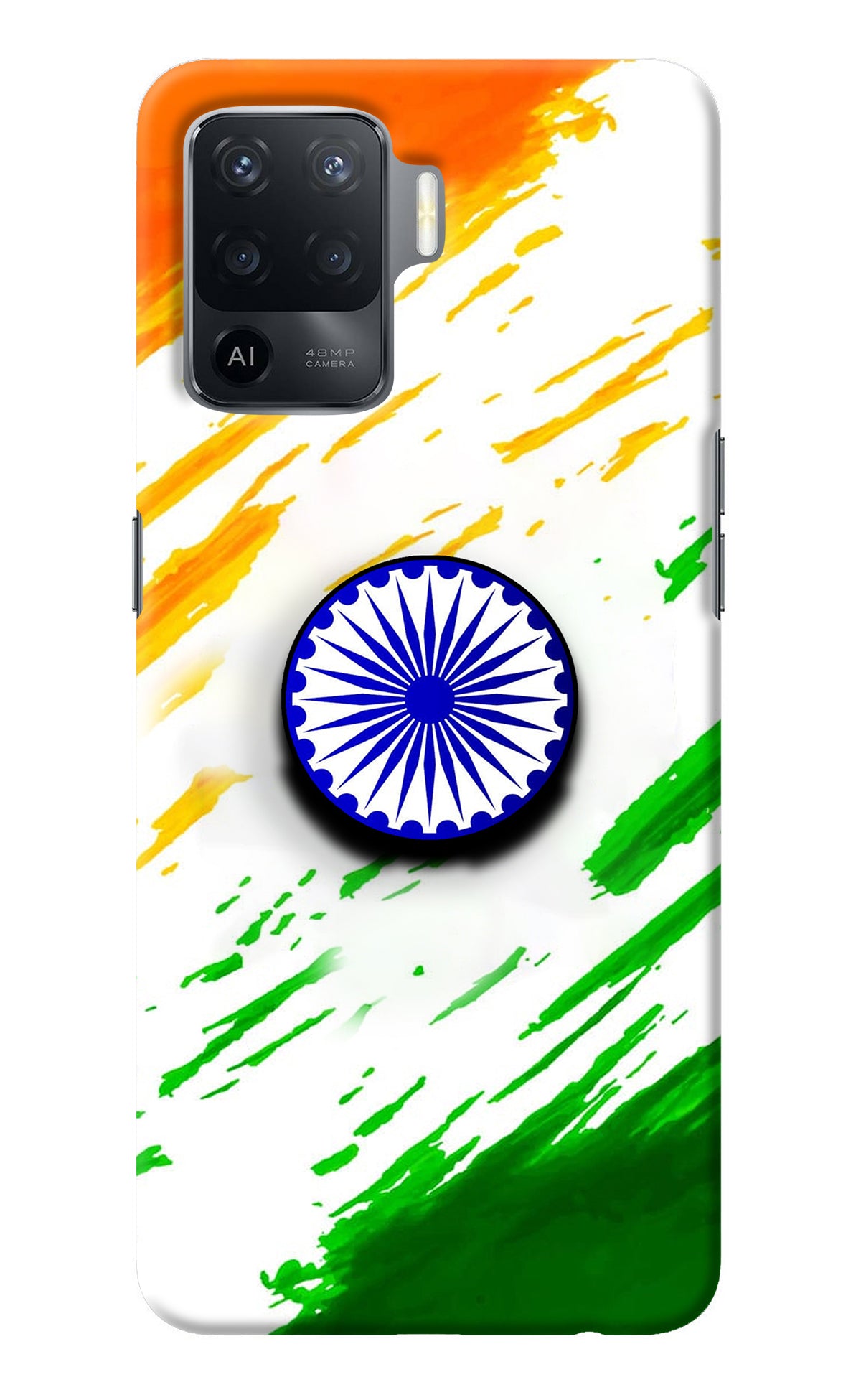 Indian Flag Ashoka Chakra Oppo F19 Pro Pop Case