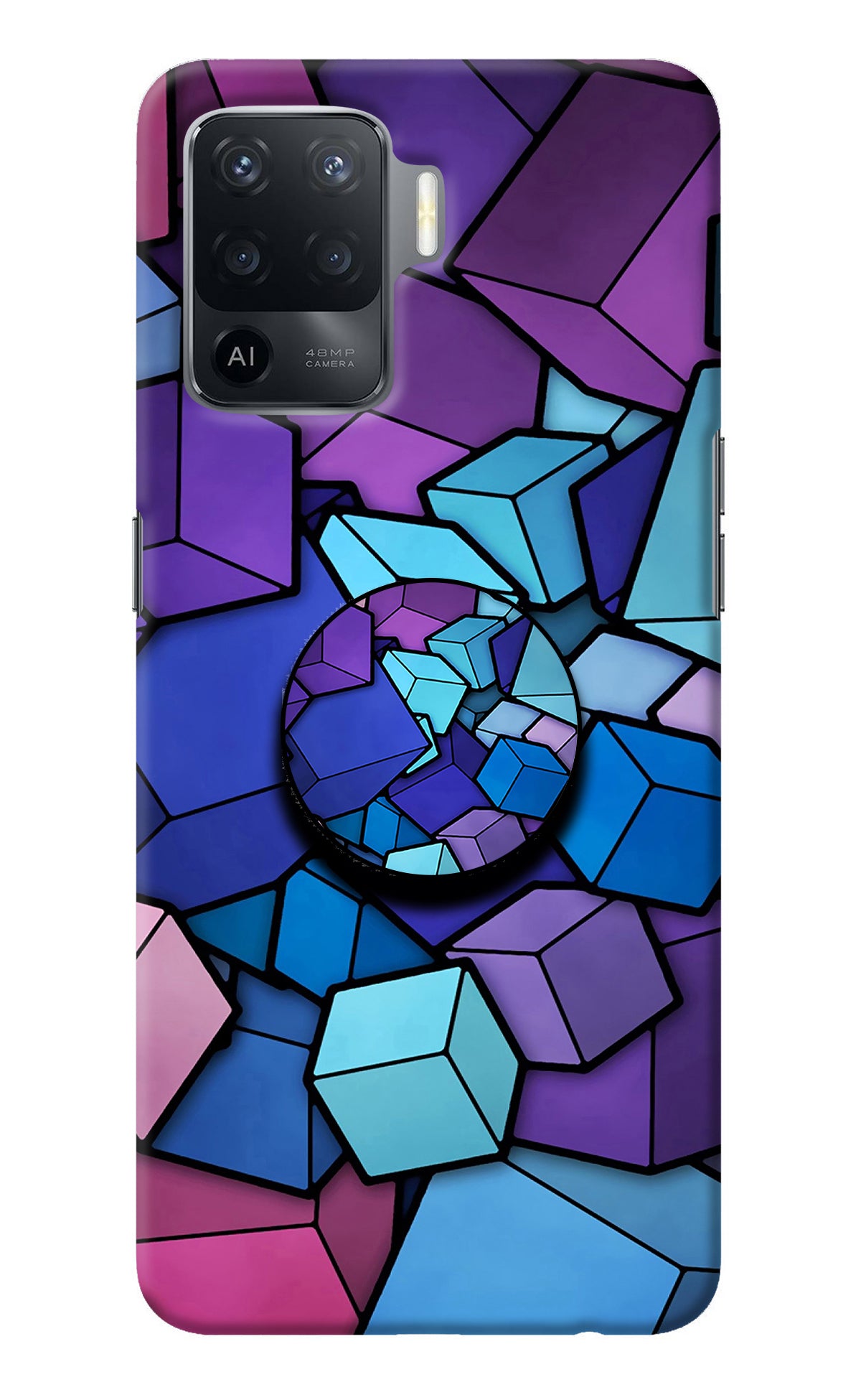 Cubic Abstract Oppo F19 Pro Pop Case