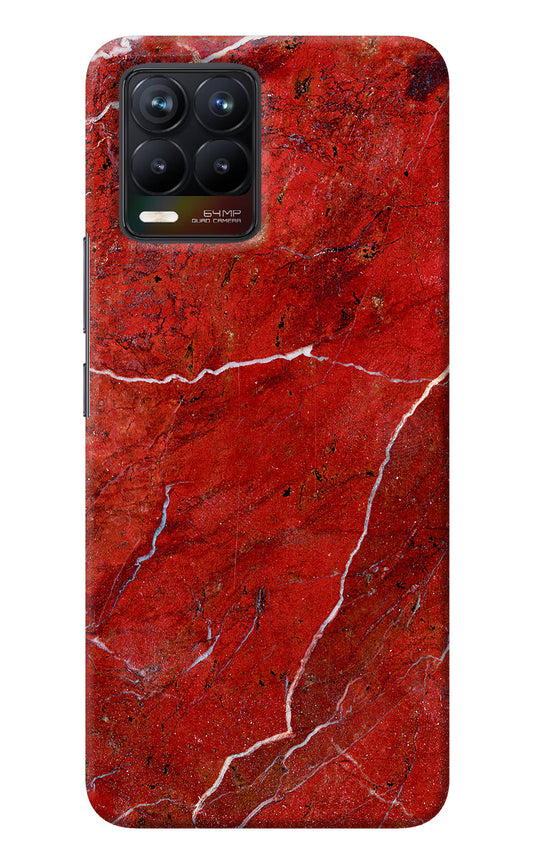 Red Marble Design Realme 8/8 Pro (not 5G) Back Cover