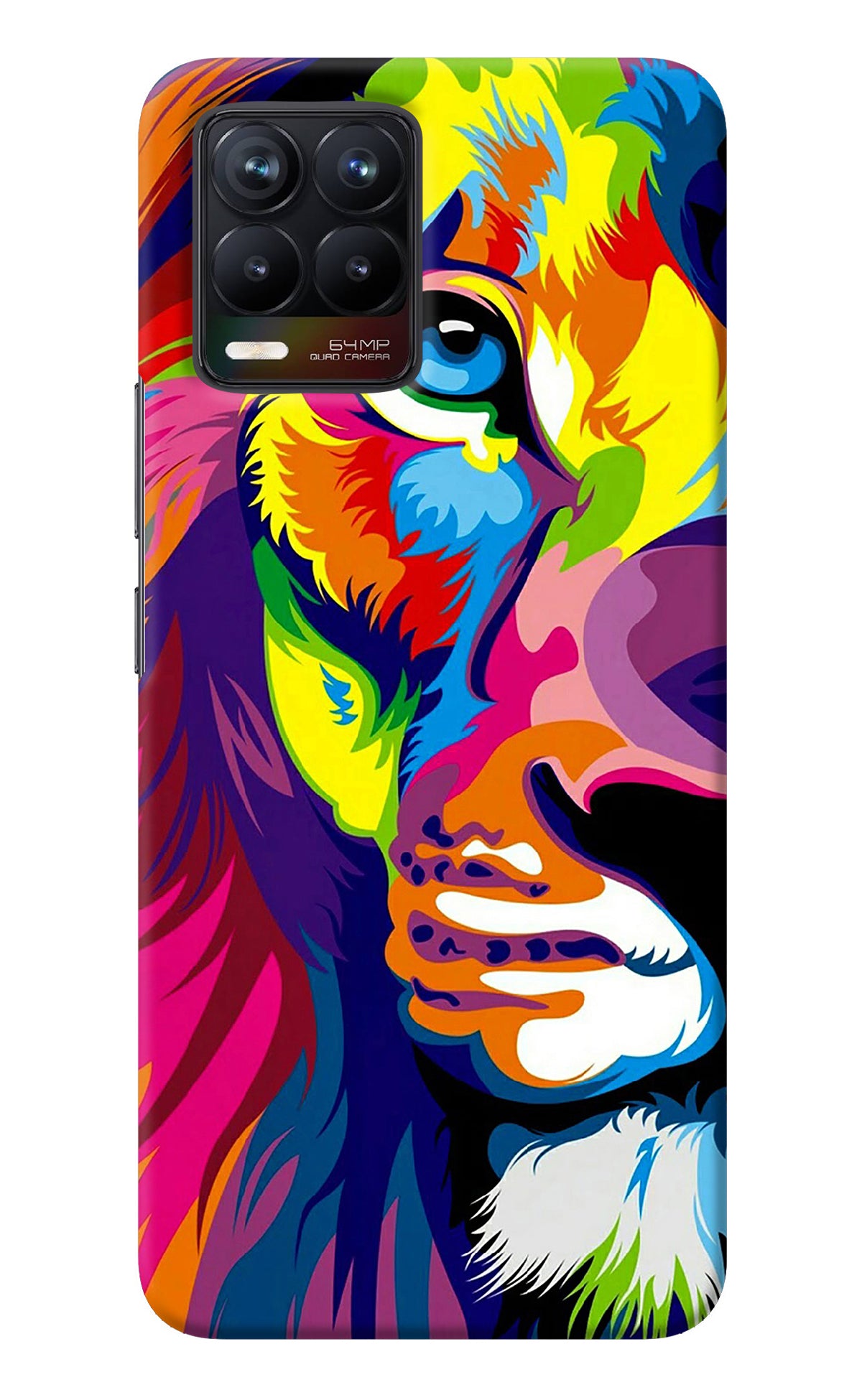 Lion Half Face Realme 8/8 Pro (not 5G) Back Cover