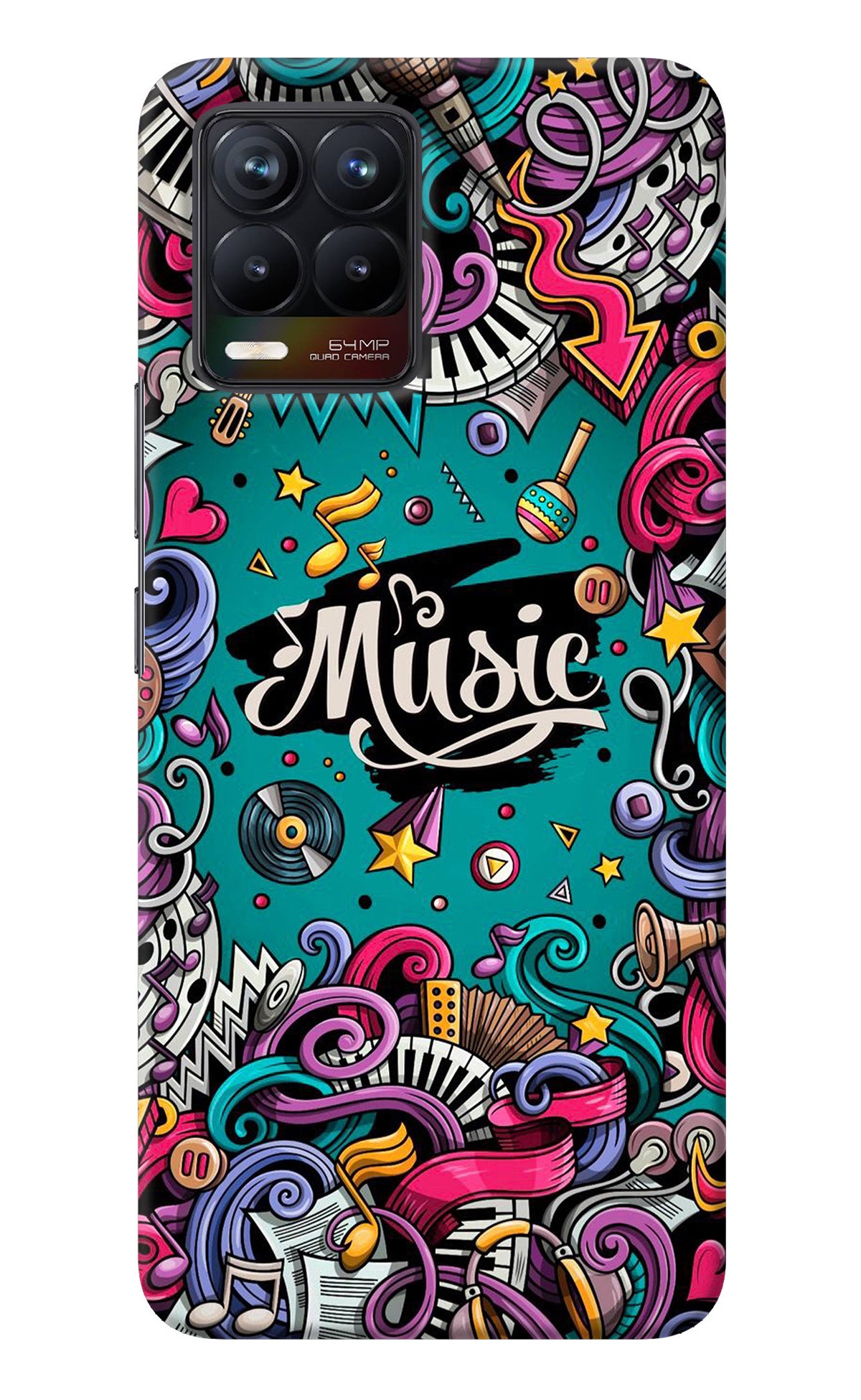 Music Graffiti Realme 8/8 Pro (not 5G) Back Cover