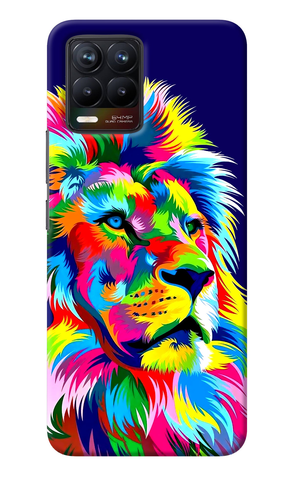 Vector Art Lion Realme 8/8 Pro (not 5G) Back Cover