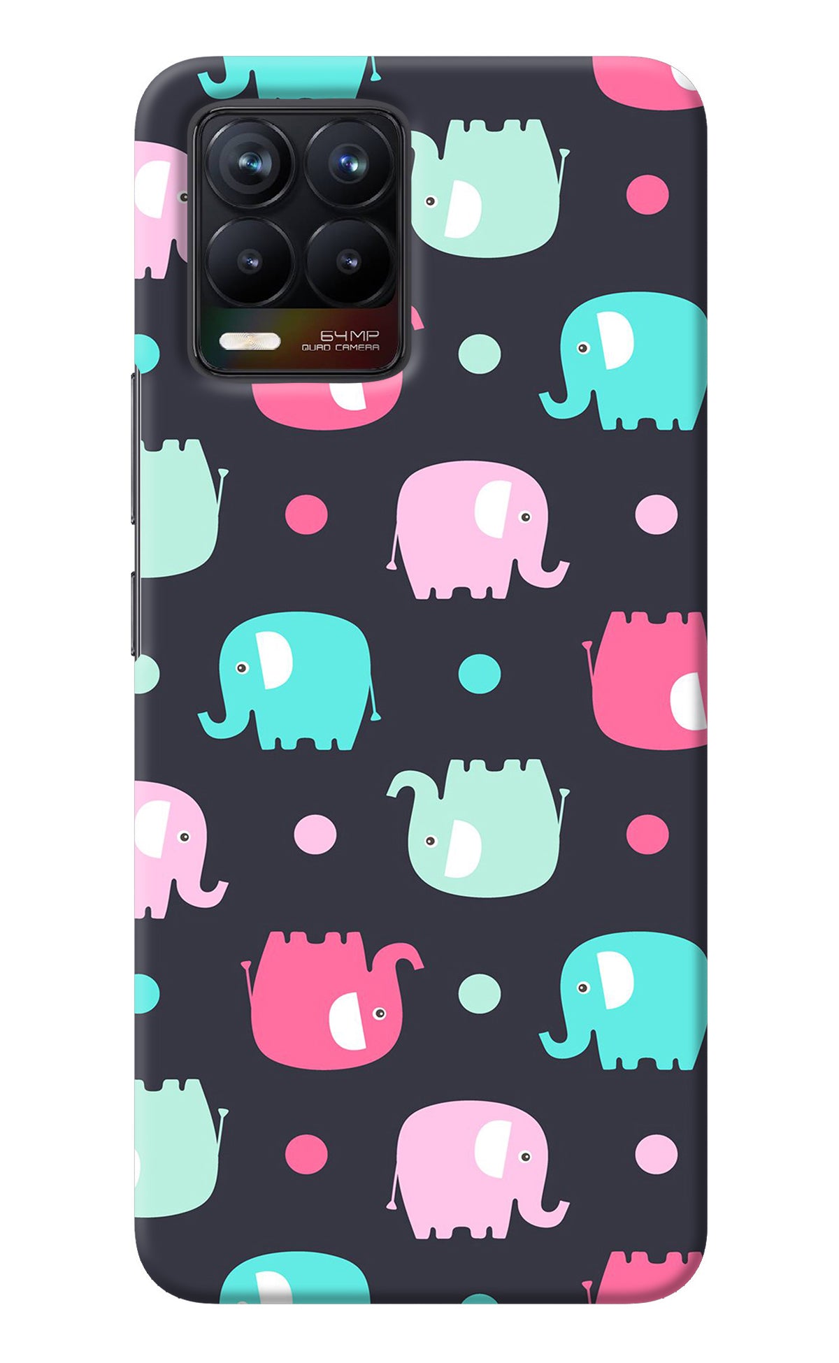 Elephants Realme 8/8 Pro (not 5G) Back Cover