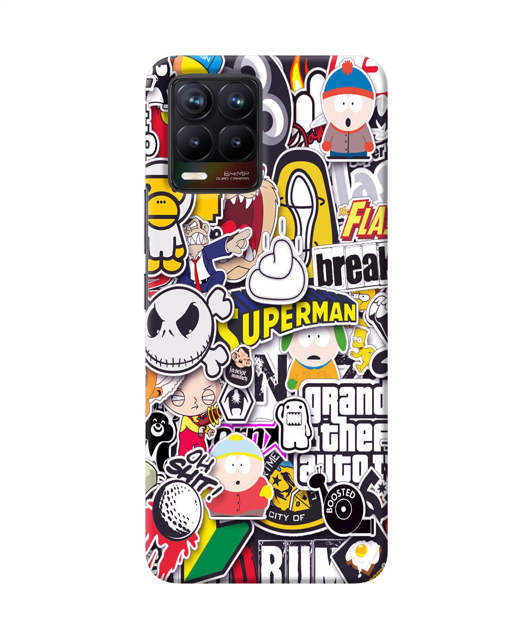 Sticker Bomb Realme 8/8 Pro (not 5G) Back Cover