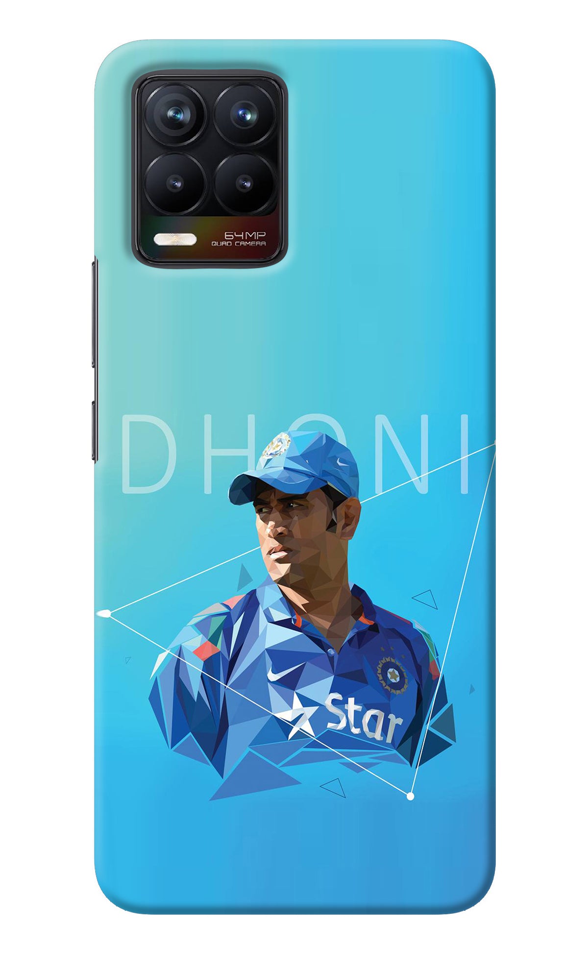 Dhoni Artwork Realme 8/8 Pro (not 5G) Back Cover