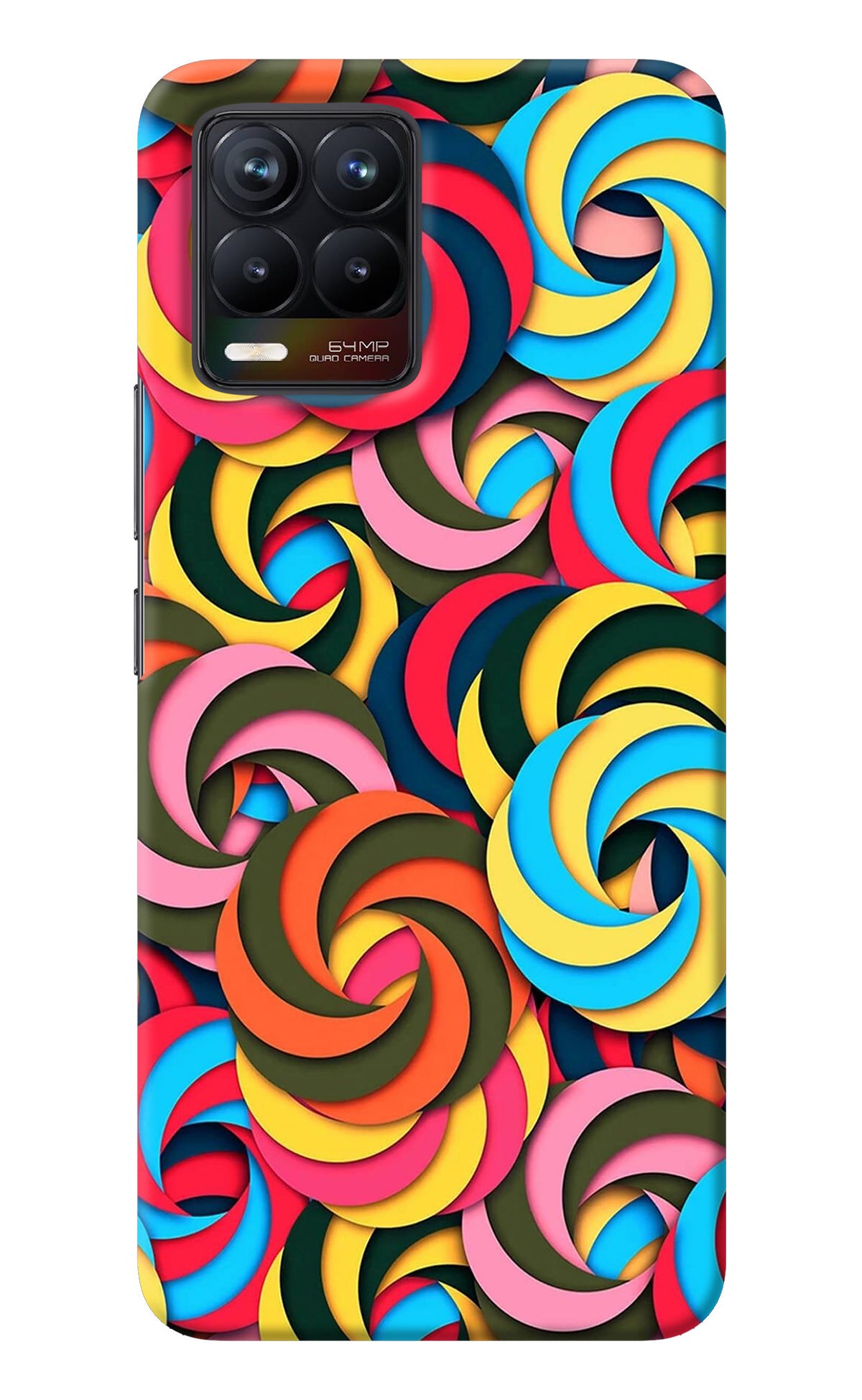 Spiral Pattern Realme 8/8 Pro (not 5G) Back Cover