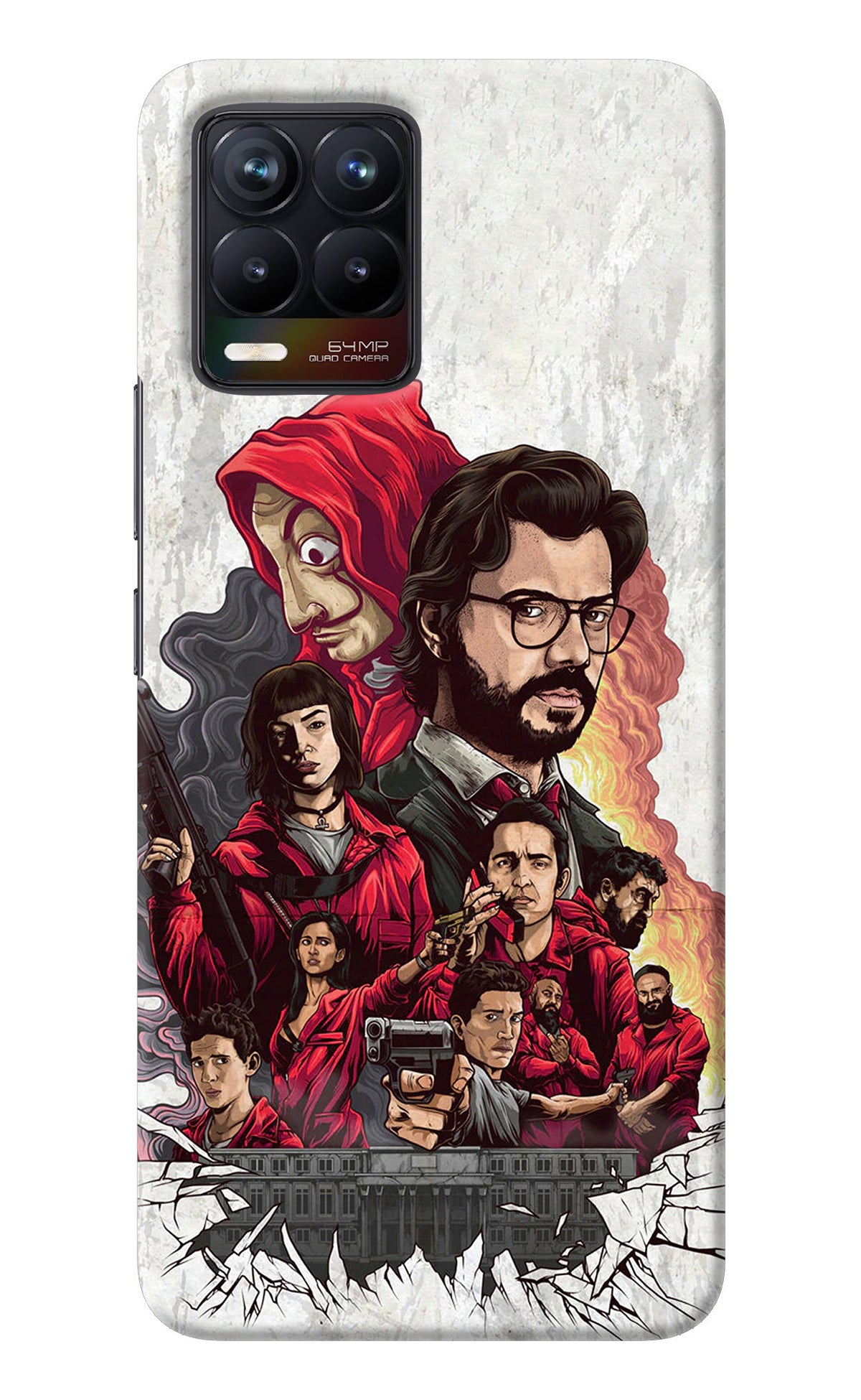 Money Heist Artwork Realme 8/8 Pro (not 5G) Back Cover