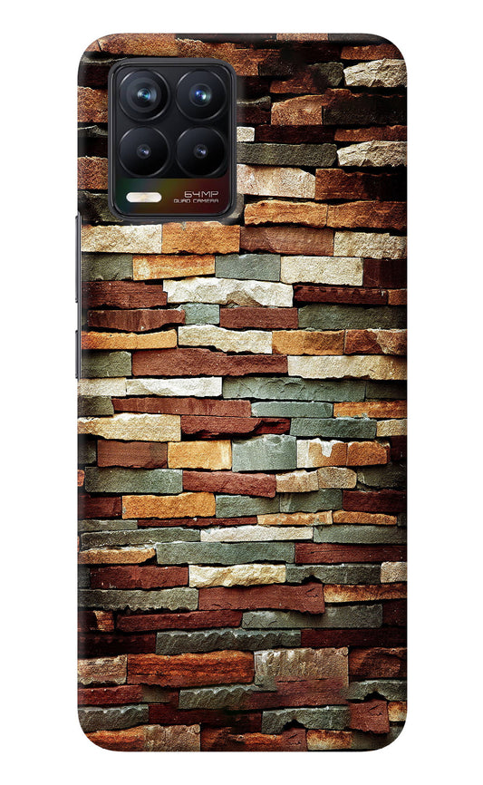 Bricks Pattern Realme 8/8 Pro (not 5G) Back Cover