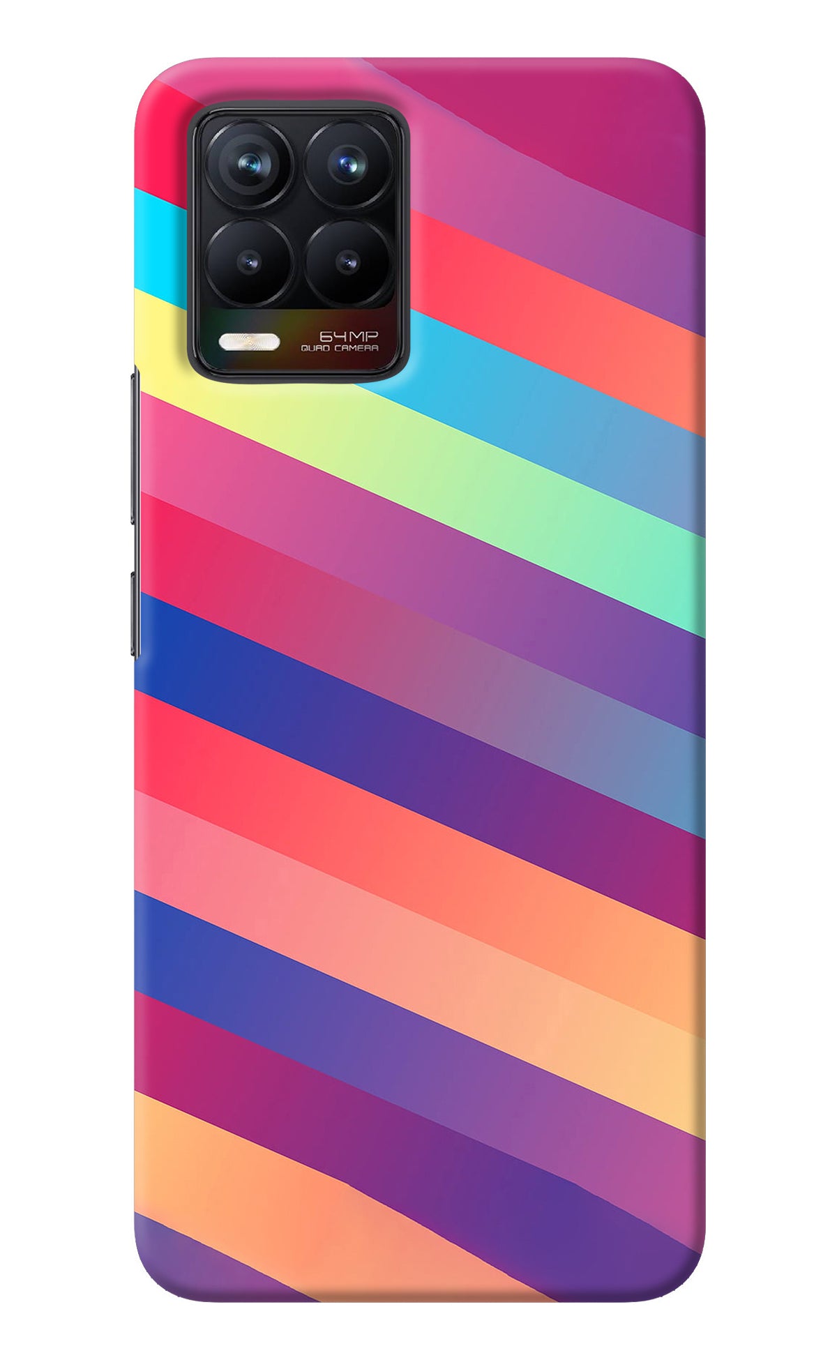 Stripes color Realme 8/8 Pro (not 5G) Back Cover