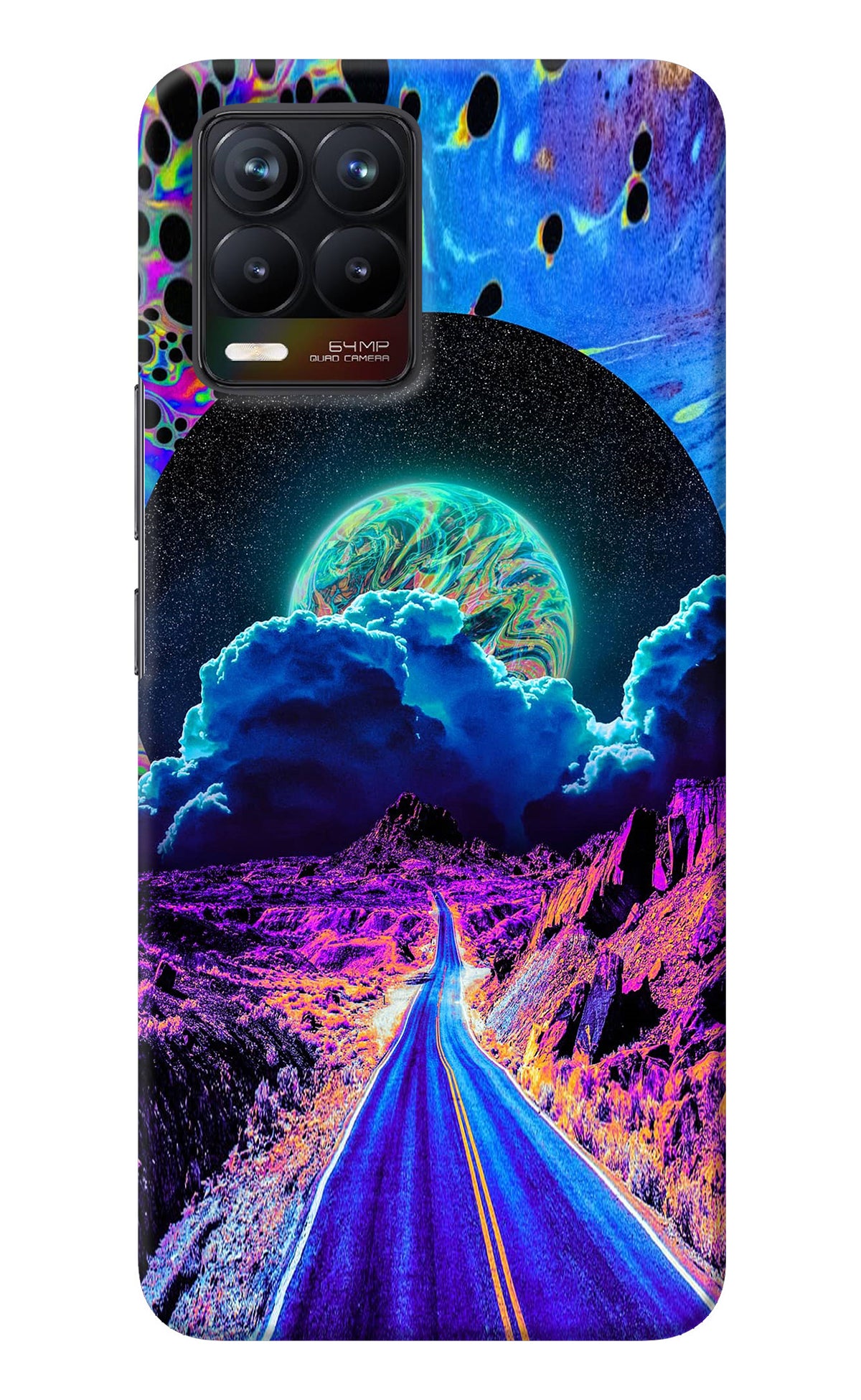 Psychedelic Painting Realme 8/8 Pro (not 5G) Back Cover